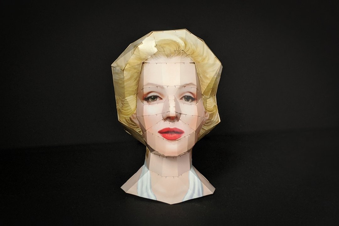【酷比头纸模型】玛丽莲梦露 Marilyn Monroe 世界名人 | 免剪贴 - 木工/竹艺/纸艺 - 纸 多色
