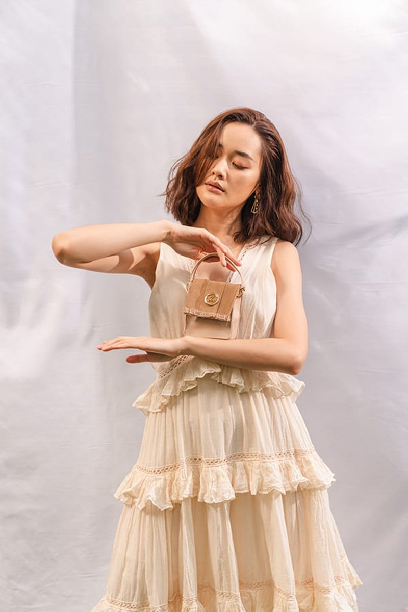 Fringed Multi - Pouch Canvas Leather Belt Bag - Peanut/Beige - 其他 - 防水材质 卡其色