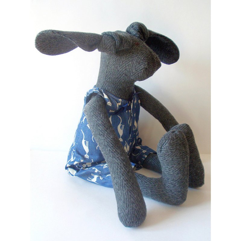 Bunny rabbit toy - 玩具/玩偶 - 羊毛 蓝色