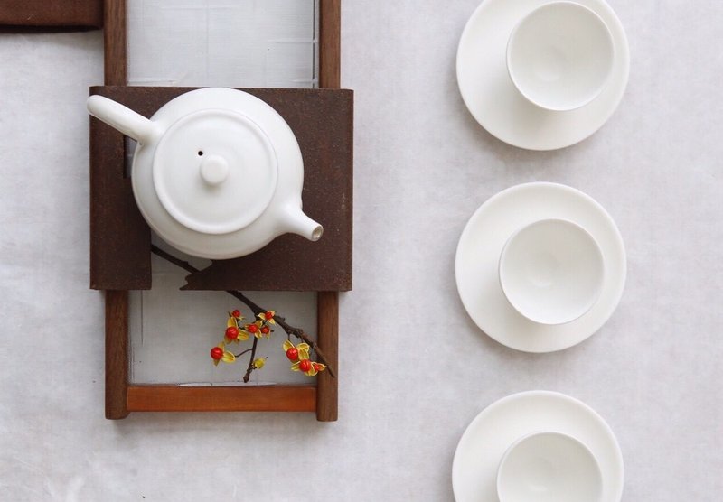 十字星玻璃壶承茶盘-秋分 / 窗 山高 - 其他 - 木头 咖啡色