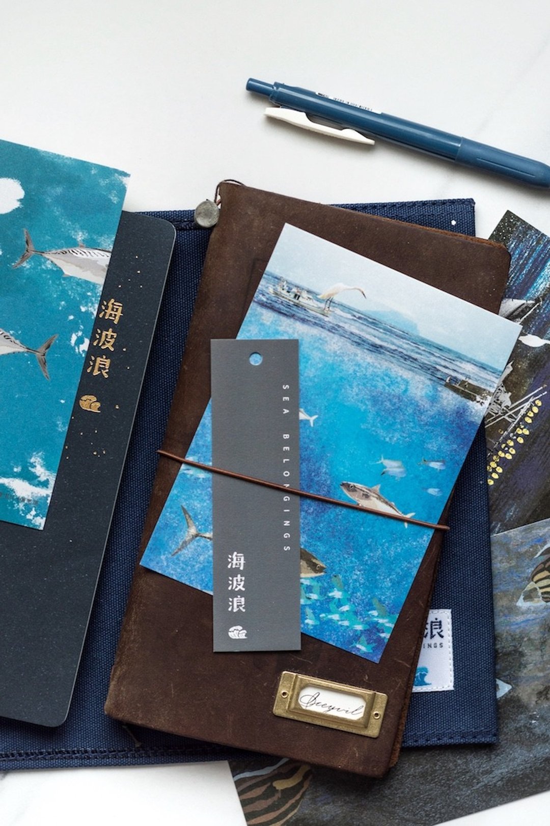 海波浪 白鹭鸶船长x海上 明信片 - 卡片/明信片 - 纸 