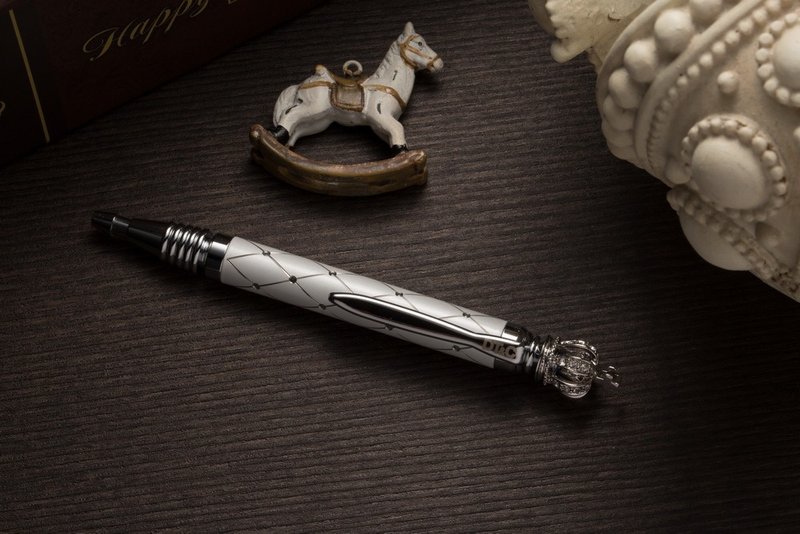 【定制化礼物】【DT&CREATION】兰陵王国王原子笔 - 圆珠笔/中性笔 - 其他金属 白色