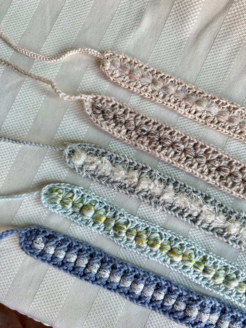 窄款编织发带 - 发带/发箍 - 其他人造纤维 多色