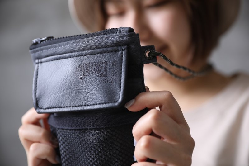 新北29书店联名款-万能小包 - 零钱包 - 棉．麻 黑色