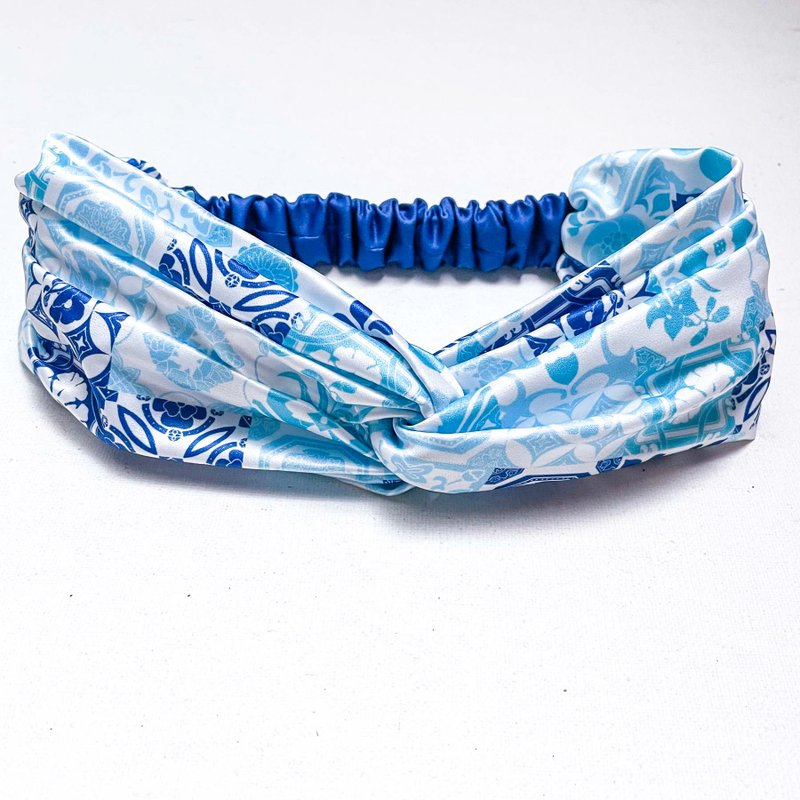 缎面发带 ∣ 百花 海岛 - 发饰 - 其他材质 蓝色