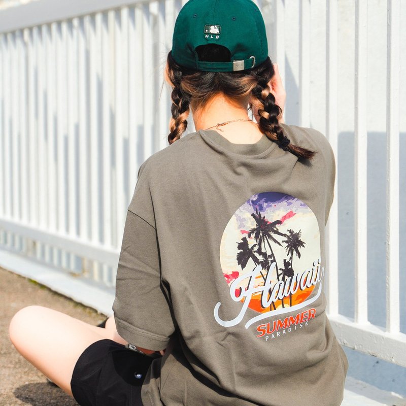 【CREEPS】Hawaii Summer 宽松重磅印花T恤 210g - 男装上衣/T 恤 - 棉．麻 多色