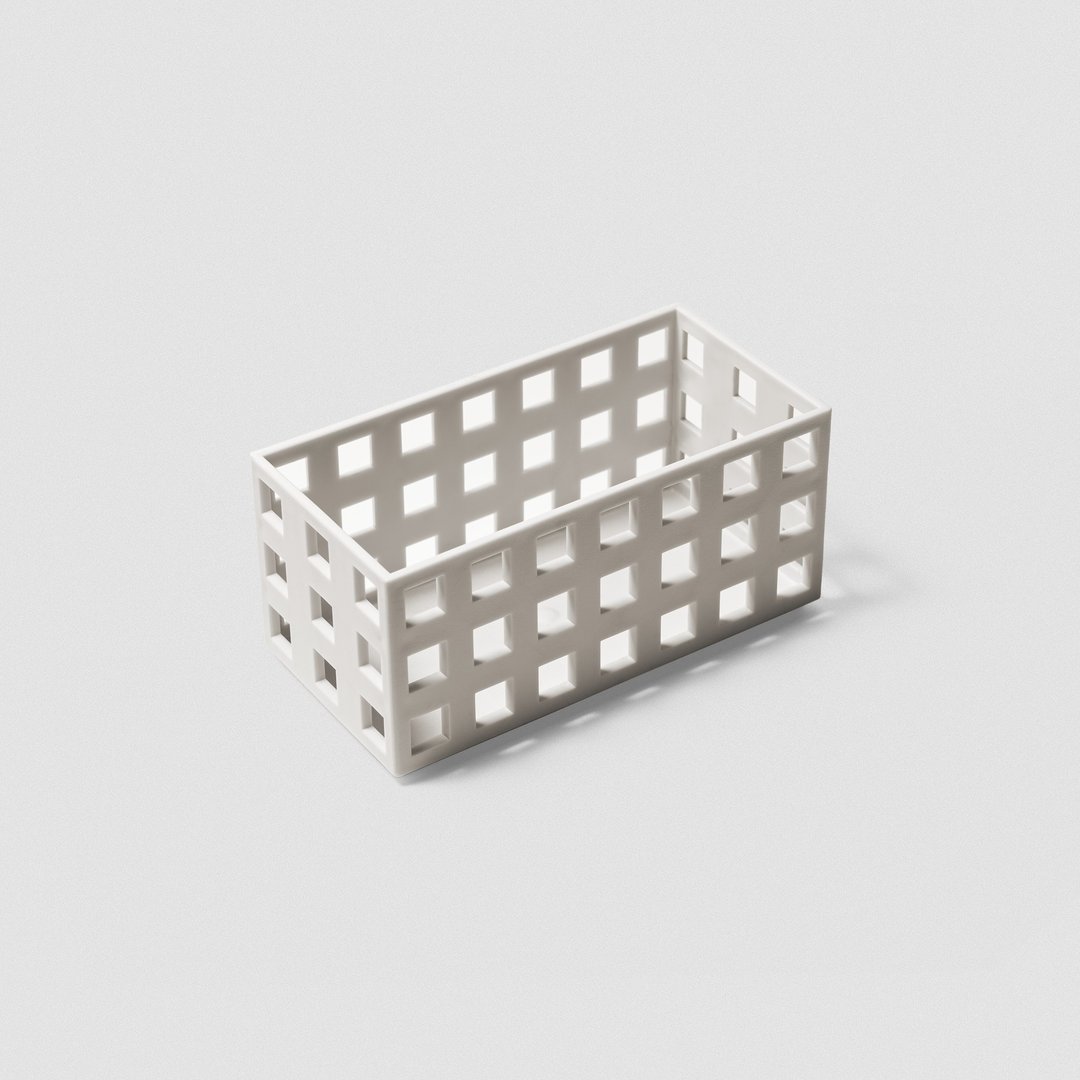 多件优惠-积木系列收纳篮 L14xw7xH6.6cm 无印风 台湾制 G03071F - 收纳用品 - 塑料 白色