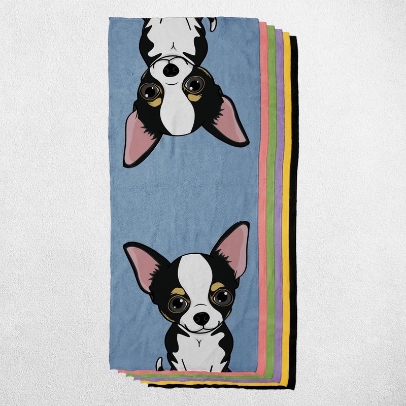 短毛吉娃娃 4毛色 宠物犬猫图样 毛巾/方巾/运动毛巾 多图样可选 - 清洁/美容 - 棉．麻 多色