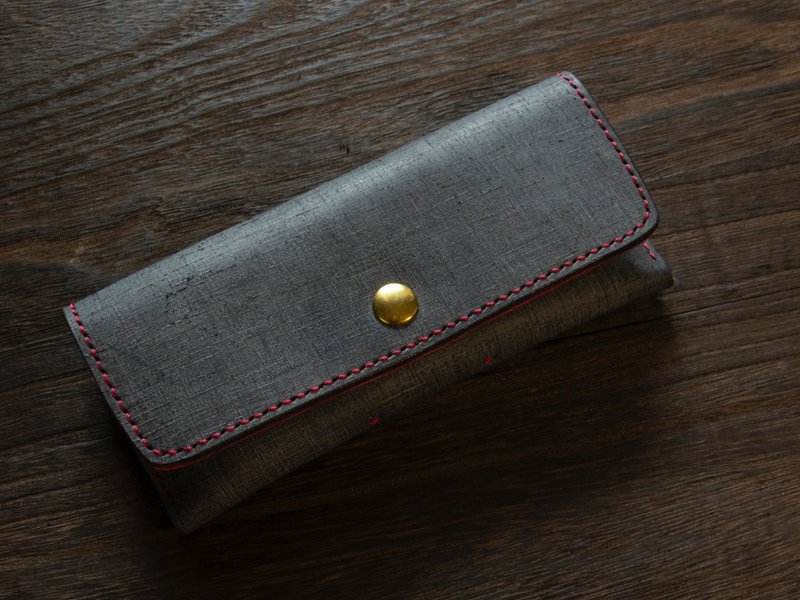 【意大利皮革】Babel x 小牛麂皮 眼镜盒 深灰色 - 眼镜/眼镜框 - 真皮 灰色