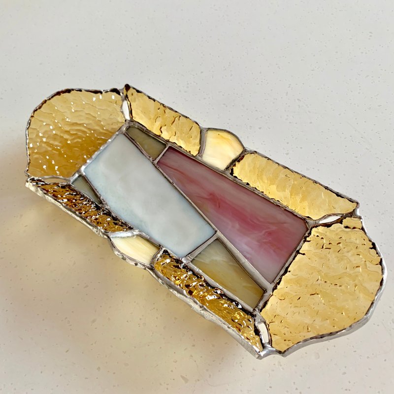 Jewelry Tray Fruit & Champagne BayView - 摆饰 - 玻璃 金色