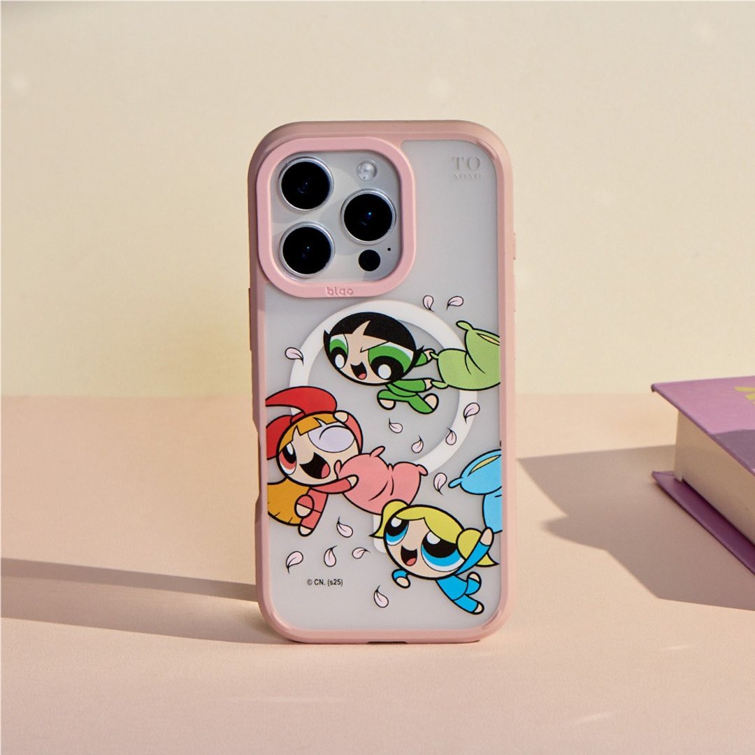 飞天小女警枕头派对极光雾透MagSafe iPhone手机壳 - 手机壳/手机套 - 塑料 多色