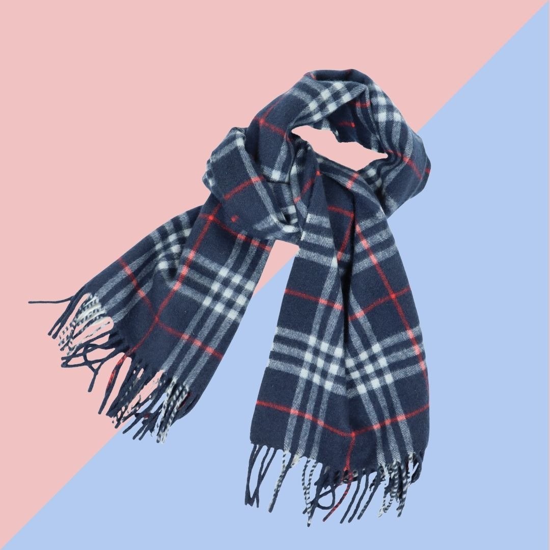 BURBERRY 喀什米尔 格纹围巾 - 01072 - 丝巾 - 丝．绢 多色