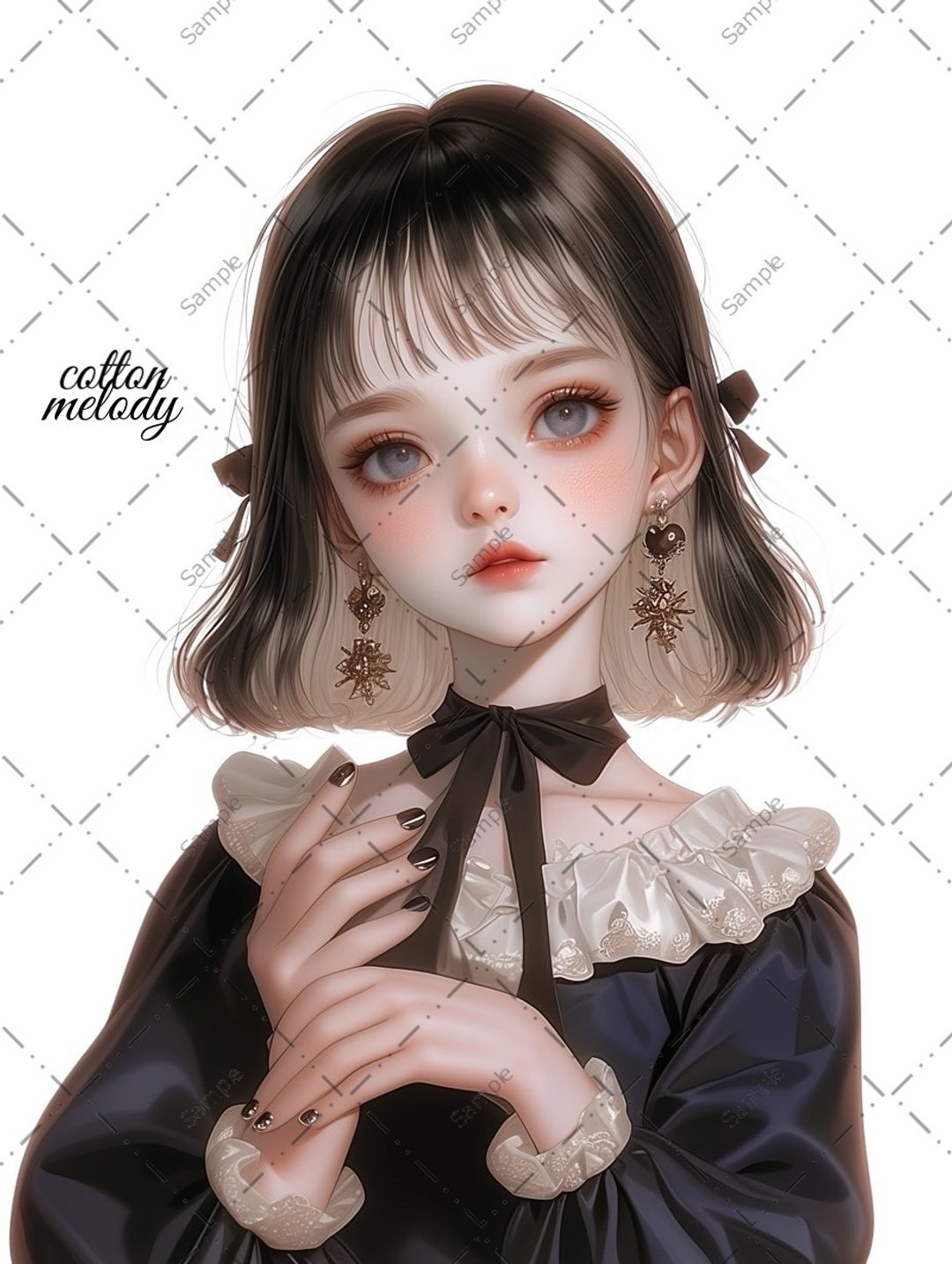原创贴纸 no.1454 人物贴纸 原创贴纸 人物贴纸 女孩贴纸 原创人物贴纸 - 贴纸 - 纸 