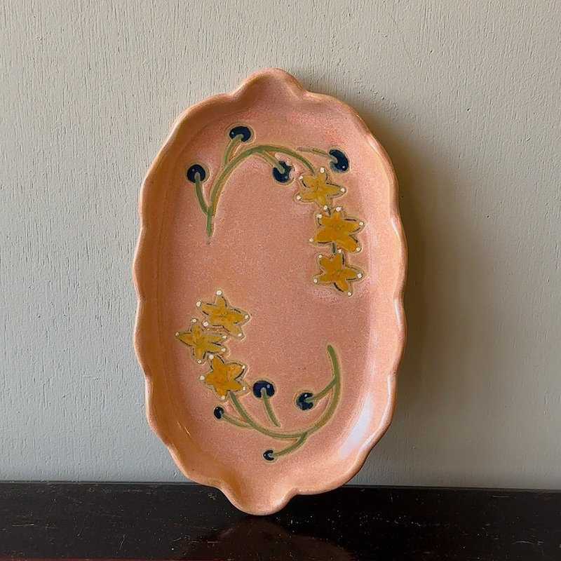 花的迷踪 系列 长盘 - 盘子/餐盘/盘架 - 陶 