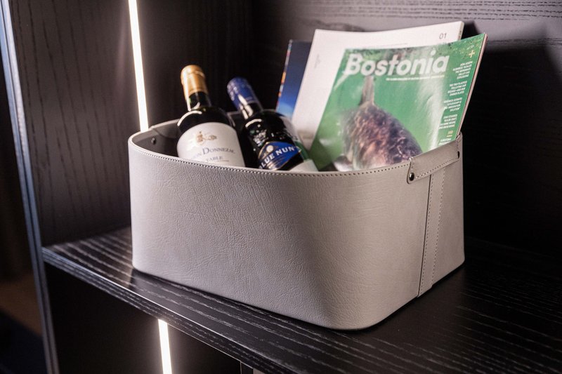 Mercury 置物篮-德国进口再生皮 - 置物架/篮子 - 其他材质 灰色