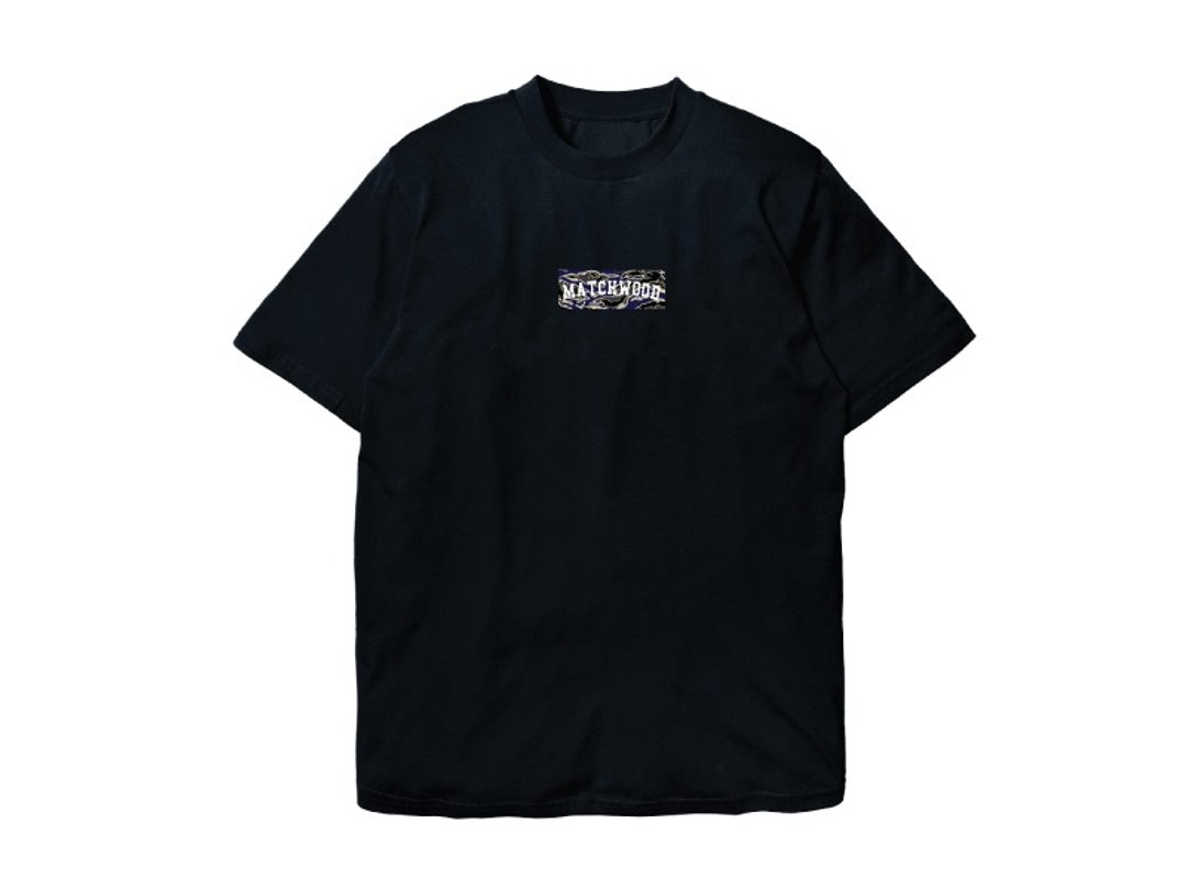 火柴木设计 Matchwood 16 虎纹迷彩 BOX Logo Tee 美式滚筒短T - 男装上衣/T 恤 - 棉 黑色