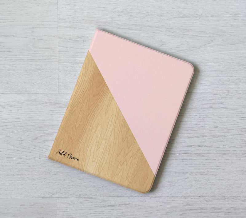 定制化礼物加名木纹iPad mini 6 Pro 13 Air 6 10代笔槽保护套 - 平板/电脑保护壳 - 塑料 多色