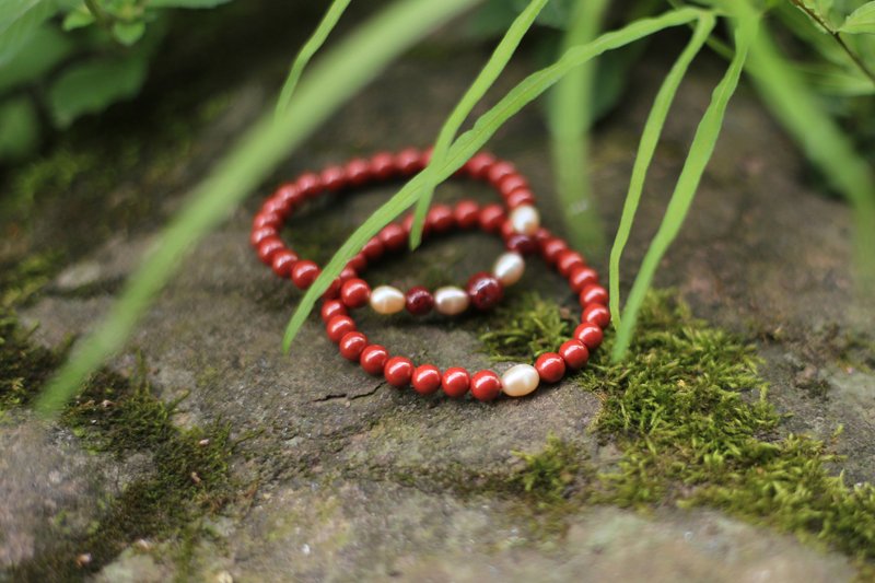 春秋原创 | 帝王砂 晶体砂 淡水珍珠 | 好运吉祥 - 手链/手环 - 珍珠 