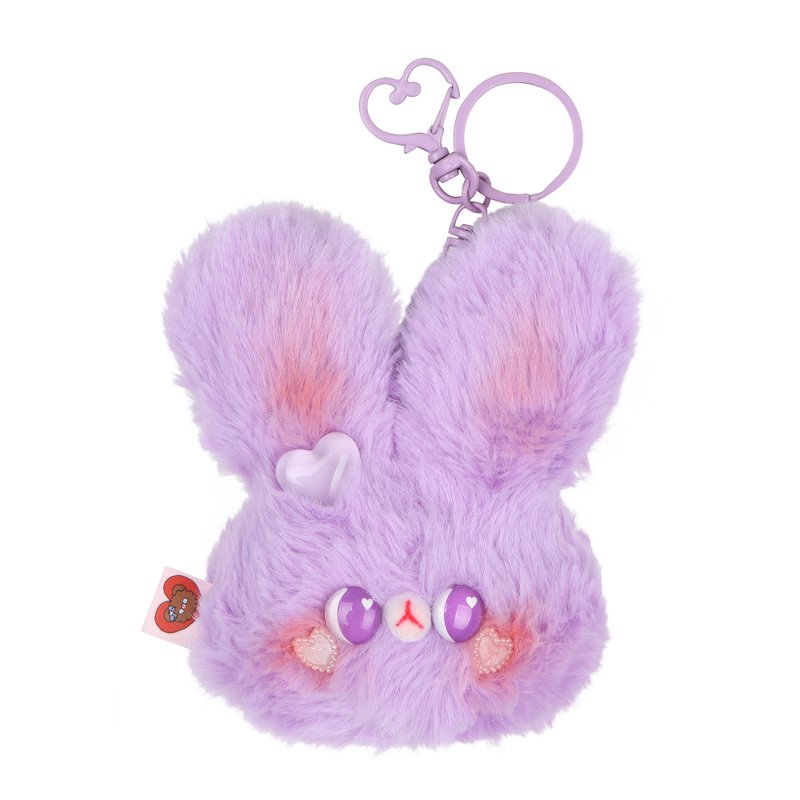 手工制作的国王兔 - 玩偶/公仔 - 棉．麻 紫色