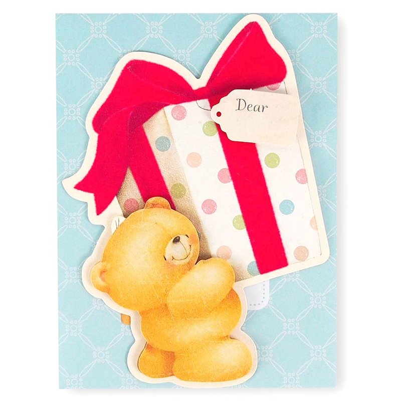 你的礼物好重【Hallmark-ForeverFriends-立体卡片 生日祝福】 - 卡片/明信片 - 纸 蓝色