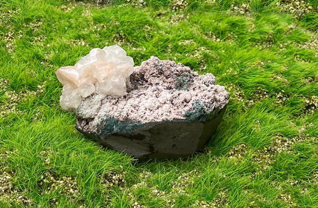 天然原矿意境浪漫晶花钻石鱼眼石共生沸石 家居 办公室 疗愈摆件 - 其他 - 水晶 多色