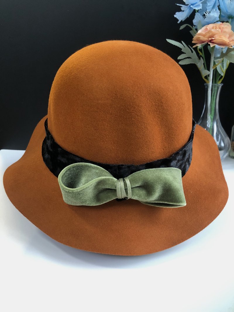 原创深卡其色爵士帽 - 帽子 - 其他材质 咖啡色