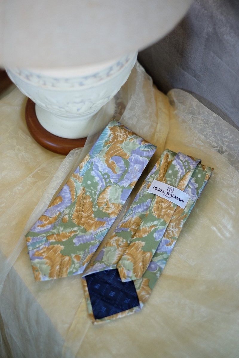 Vintage Pierre Balmain Necktie - 领带/领带夹 - 丝．绢 