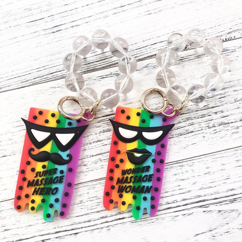 【Candies】彩虹 马杀鸡英雄 马杀鸡女 卡片夹 吊饰 情人节 圣诞 - 证件套/卡套 - 硅胶 多色