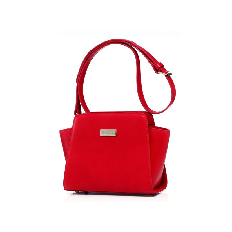 【La Fede】植鞣-小蝙蝠包 - 侧背包/斜挎包 - 真皮 黑色