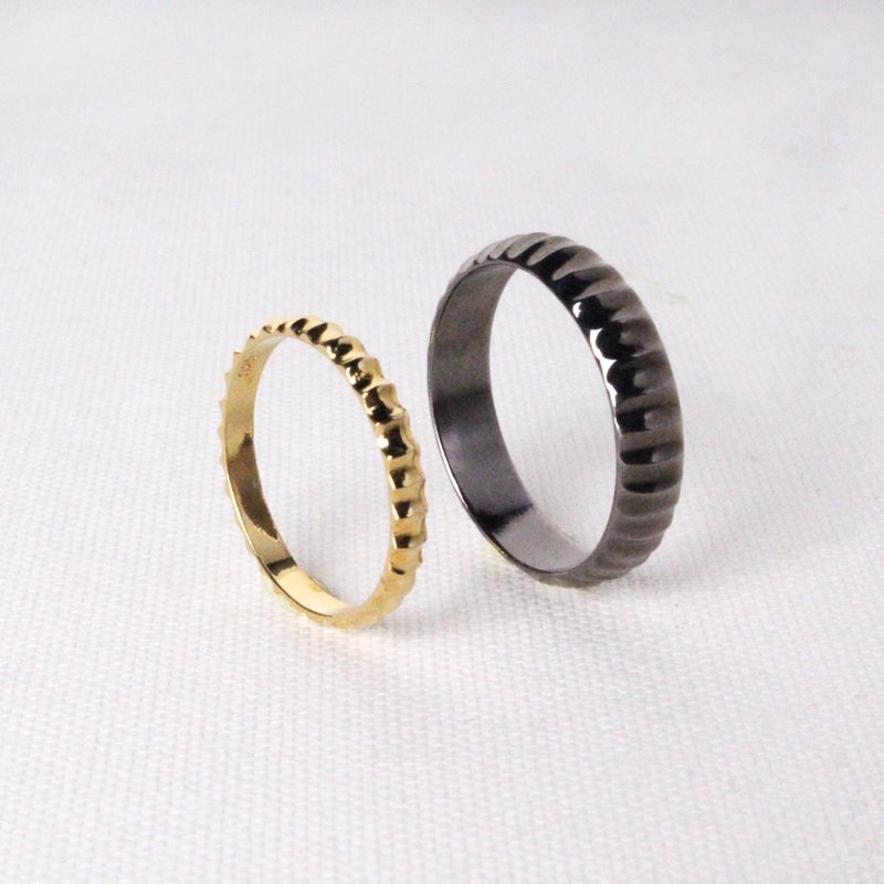 贝纹-银戒 - 对戒 - 银 银色