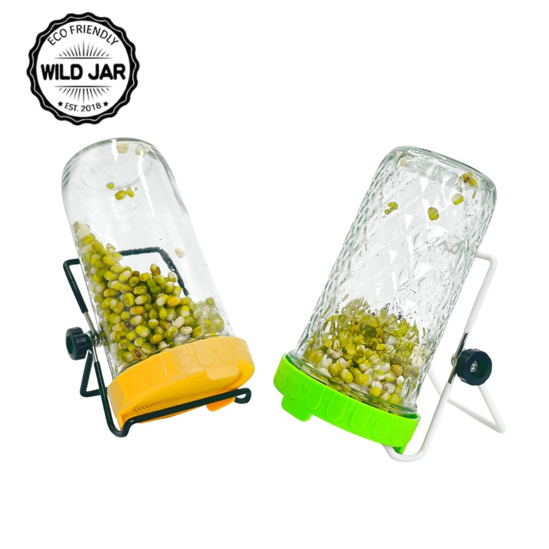 WildJar 多功能发芽梅森罐支架组 - 植栽/盆栽 - 玻璃 多色