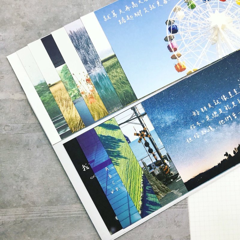 10张手写明信片 - 卡片/明信片 - 纸 多色