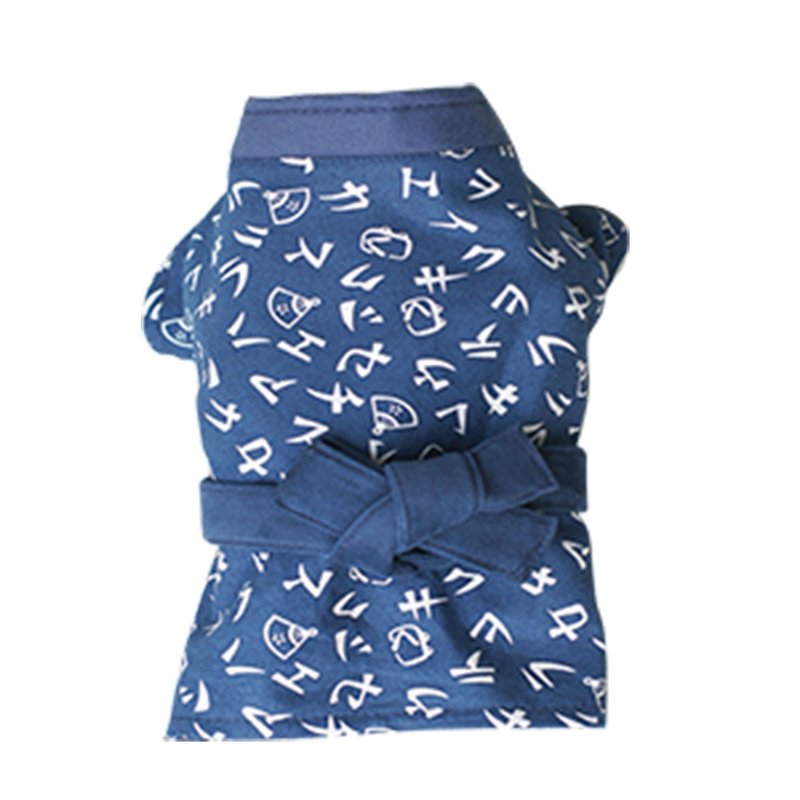 【AnnaNina】 宠物日式和服 日式浴衣 24小时出货 日本字 猫 狗 - 衣/帽 - 棉．麻 
