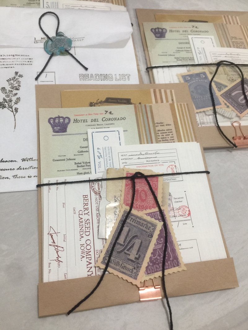 复古风手帐拼贴素材包 No.A - 贴纸 - 纸 