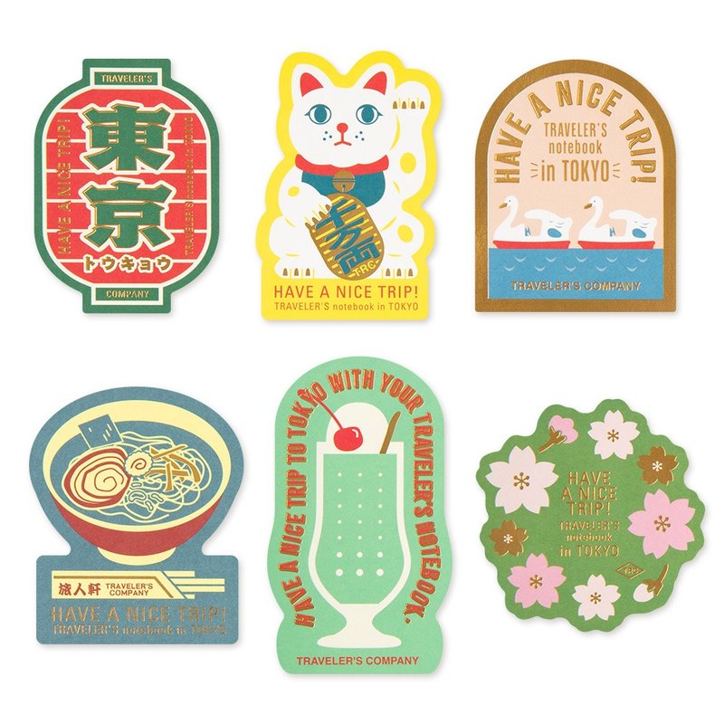 Traveler's Notebook 东京限定 贴纸组 - 笔记本/手帐 - 纸 多色