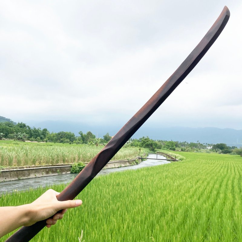 我贩剑　妖刀　逆刃刀假打　艺术木剑木刀　木武士刀日本刀　魔剑 - 摆饰 - 木头 咖啡色