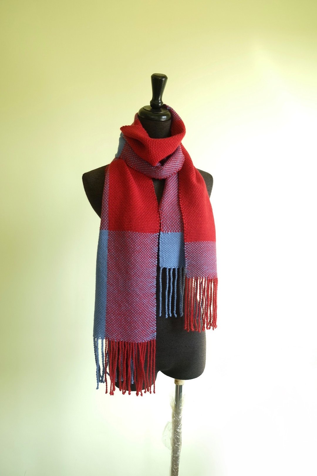 Handwoven by Carina | Angora blended natural fiberScarf - 围巾/披肩 - 羊毛 
