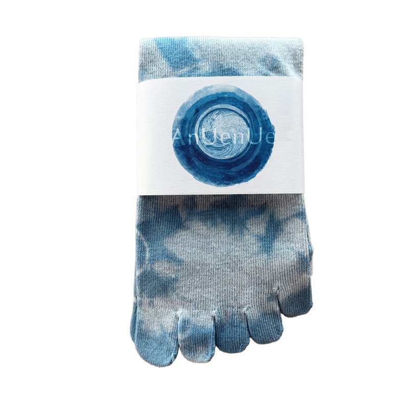 日本制造 靛蓝染色 JAPANBLUE INDIGO DYED SOCKS 5趾 #2 - 袜子 - 棉．麻 