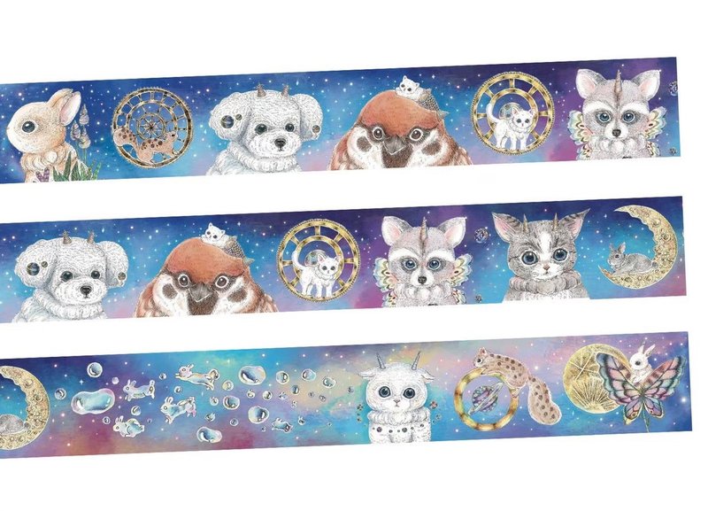 纸胶带/星空/2CM和纸胶带 - 纸胶带 - 纸 多色