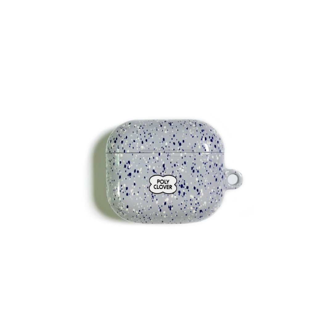 斑点硬质 AirPods 保护壳（灰色） - 耳机收纳 - 塑料 灰色