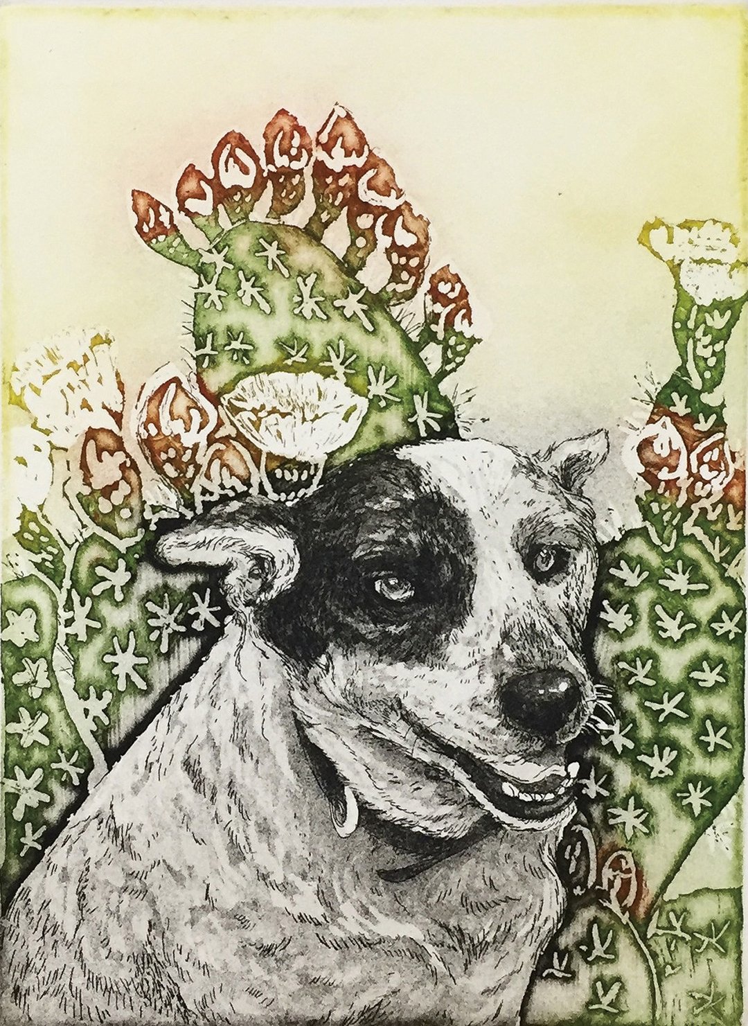 原作版画 -毛毛肖像-Gimi- 苏钰婷 - 海报/装饰画/版画 - 纸 绿色