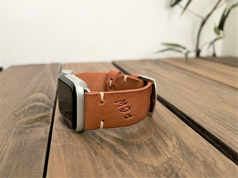 Apple Watch 皮革表带 // 真皮表带 // 苹果表带 // 免费刻字 - 表带 - 真皮 