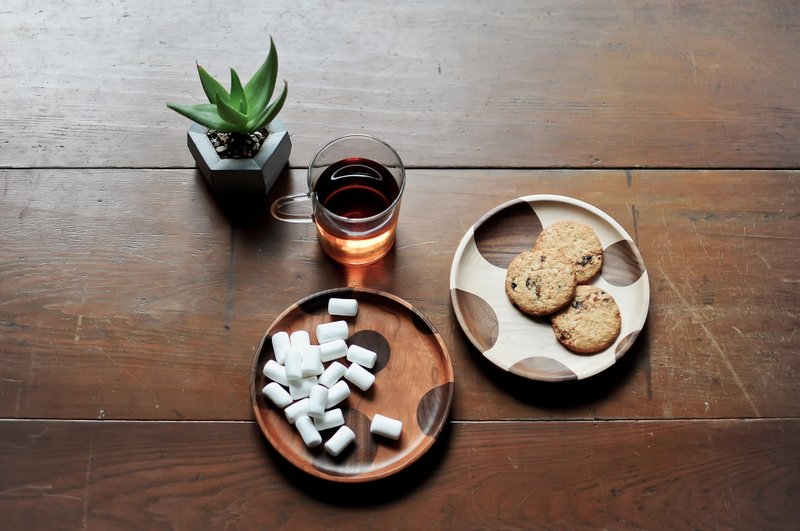 菇菇木盘 - 浅碟/小碟子 - 木头 咖啡色