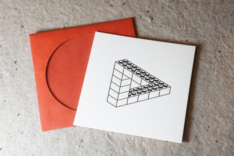 HOLE ART   BLOCK PENROSE    -RED- - 卡片/明信片 - 纸 