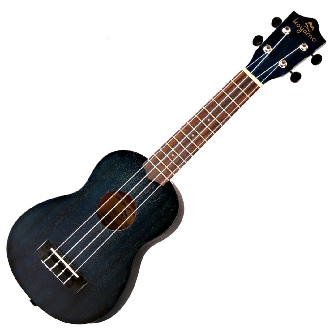 KYM-S55BL 21寸乌克丽丽 桃花心木 透明藏蓝 Mahogany Soprano Ukulele - 吉他/乐器 - 木头 黑色