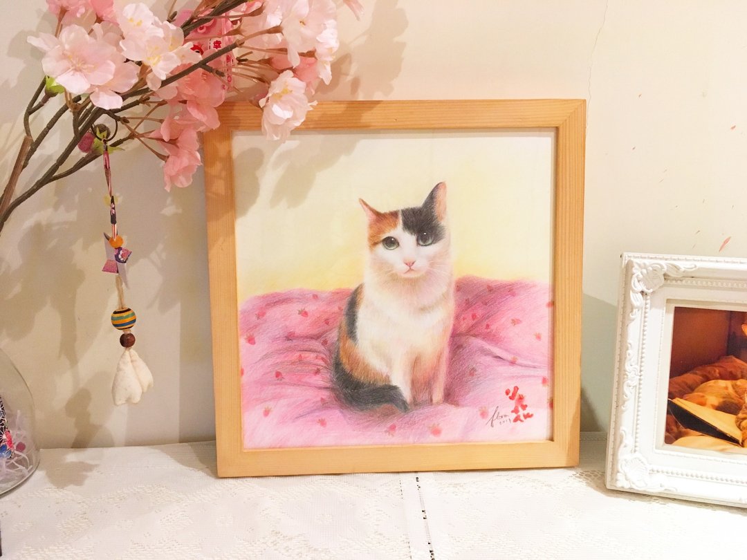 宠物猫狗肖像画订制 定制化专业画画服务 - 其他 - 纸 多色