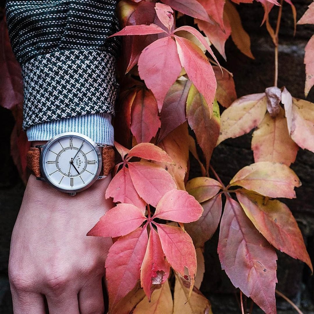 Camden Watch 纯英国血统 复古典雅罗马数字真皮腕表 - 女表 - 其他金属 
