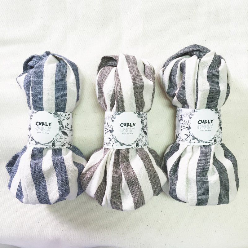 双品系列  三色一次入手优惠组合 松紧宽版/手工发带 - 发饰 - 棉．麻 多色