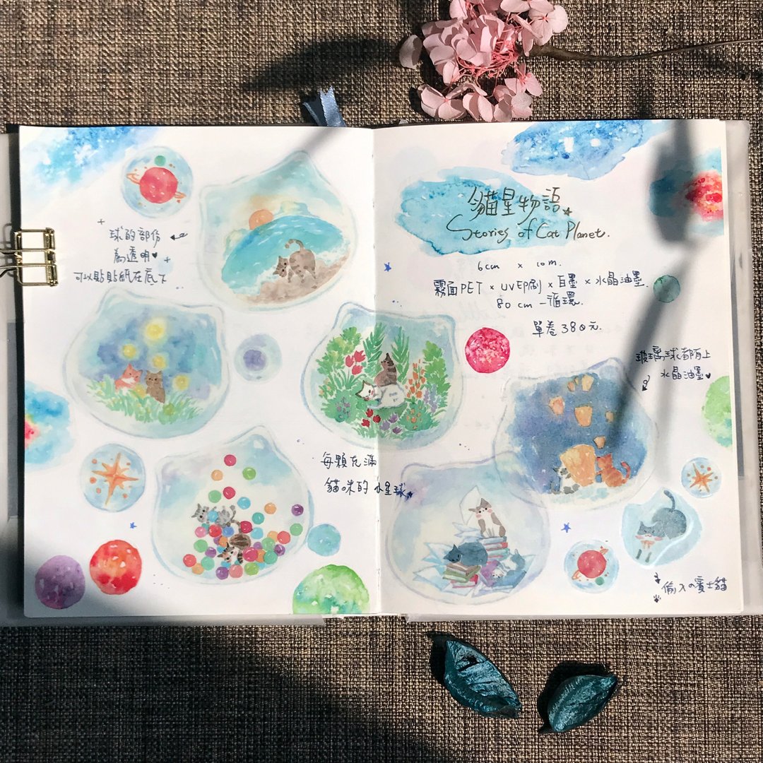 猫星物语-纸胶带 - 纸胶带 - 塑料 多色