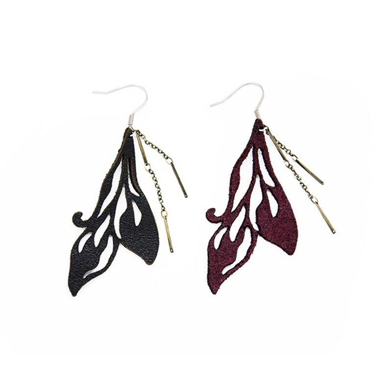 PINKOI限定福袋-皮革镂空耳环&手链-2件组 - 耳环/耳夹 - 真皮 